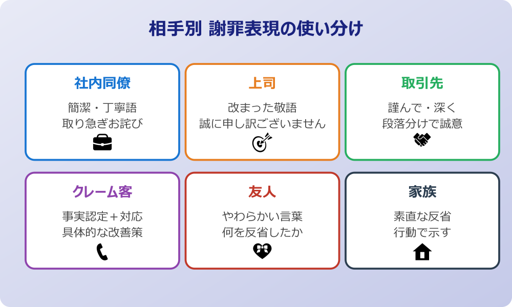 嫌な思いをさせてしまった 謝罪 例文 相手別の使い分け