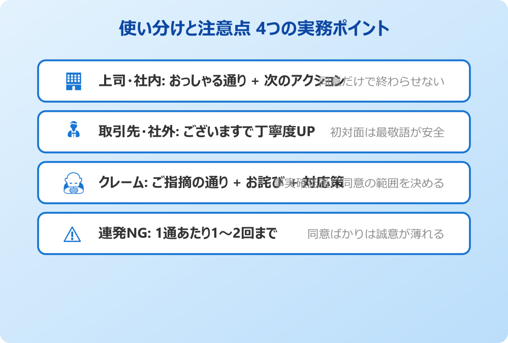 その通りです 言い換え 使い分けと注意点